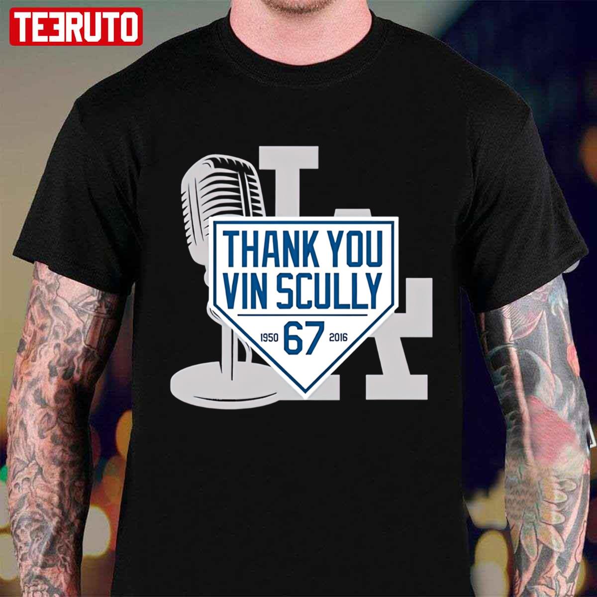 Thank You Vin Scully 1950 2016 67 Rip Vin Scully Unisex T-Shirt