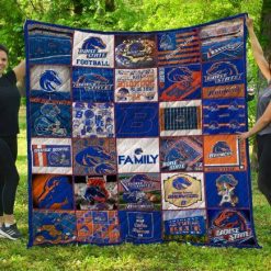 The Boise State Broncos Quilt Blanket