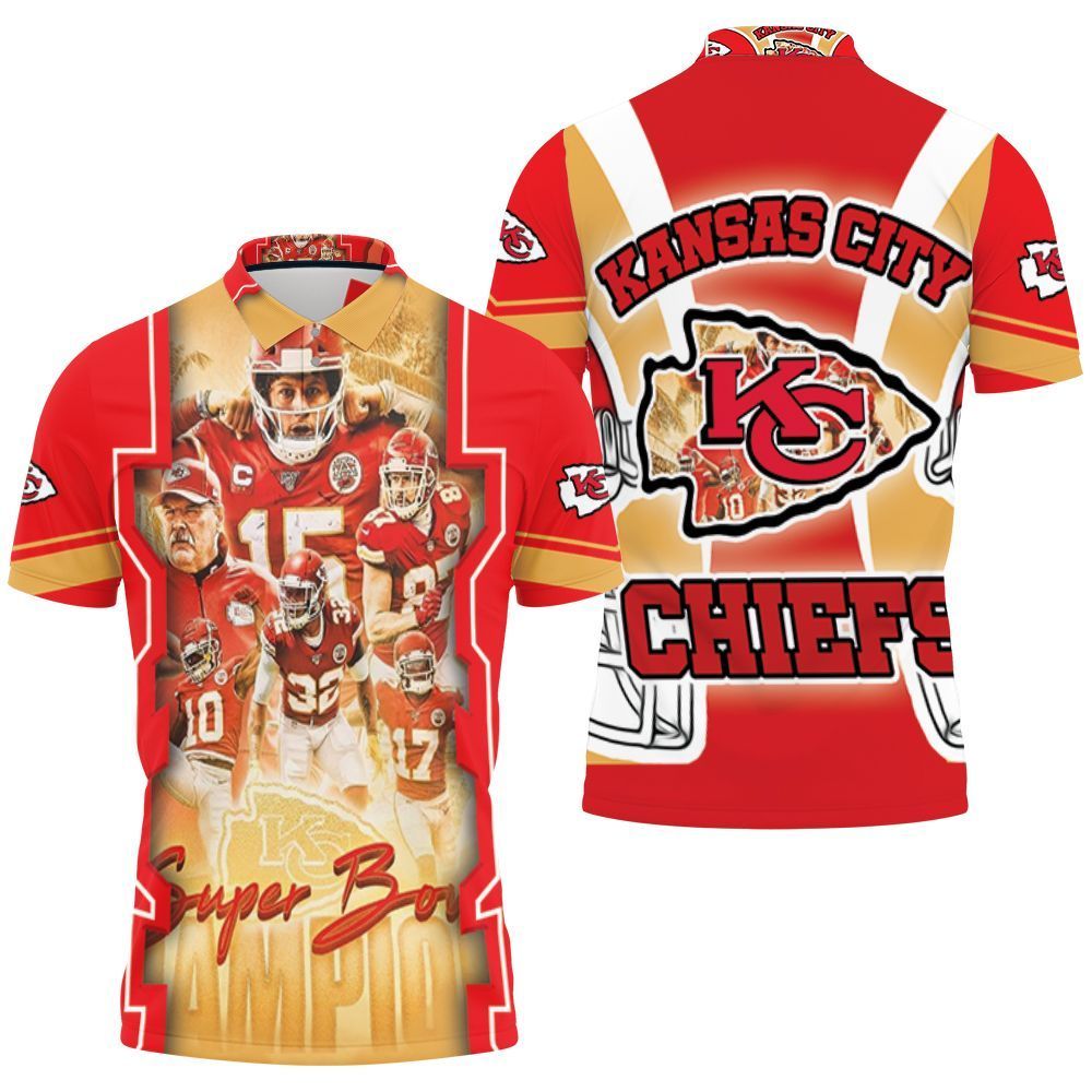 The Chiefs Kansas City Chiefs Logo Super Bowl Champions 2021 Afc West Division 3d Polo Shirt Jersey All Over Print Shirt 3d T-shirt