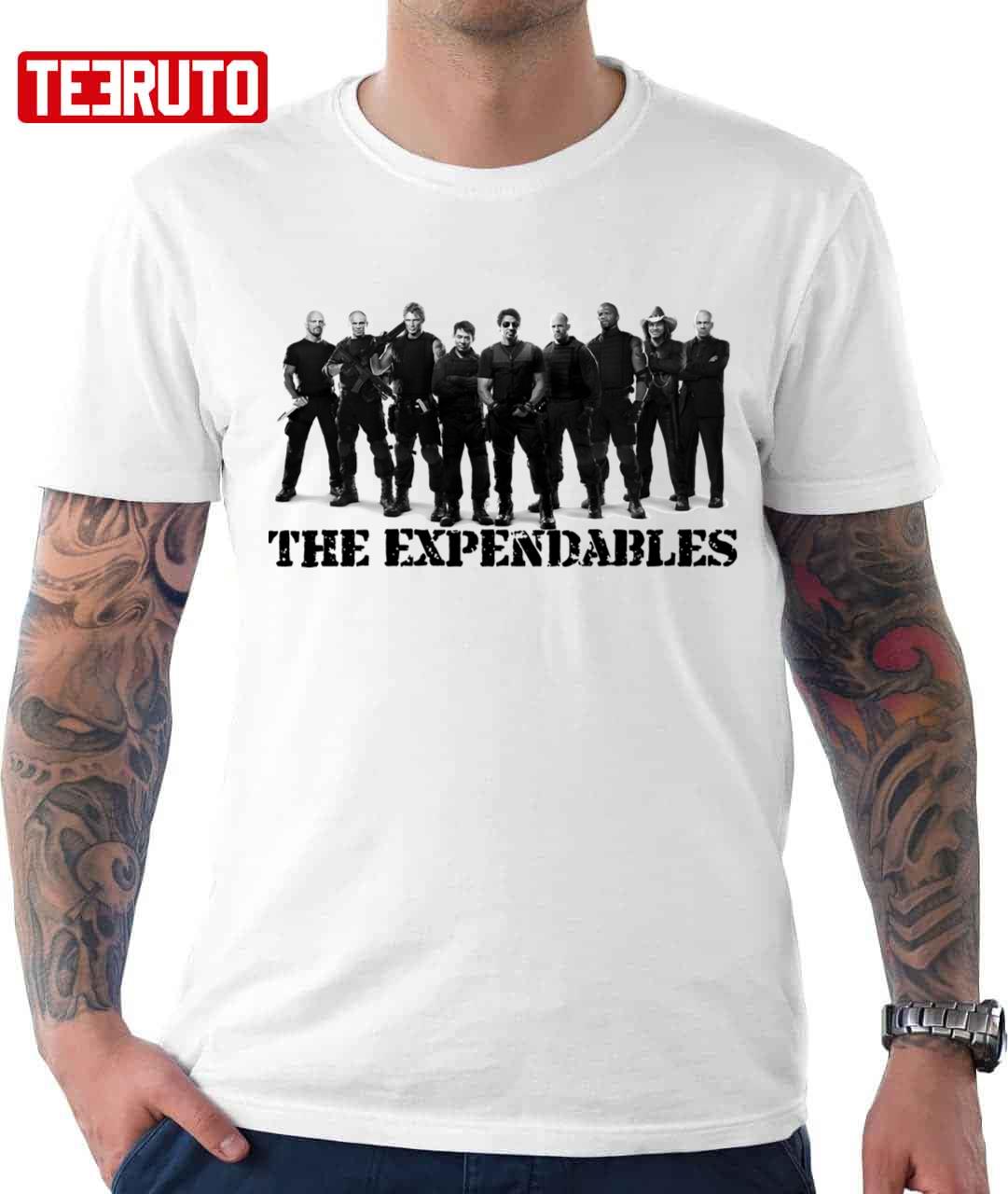 The Expendables CIA Team Retro Graphic Unisex T-shirt - Teeruto