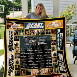 The Fast & Furious Vintage Quilt Blanket