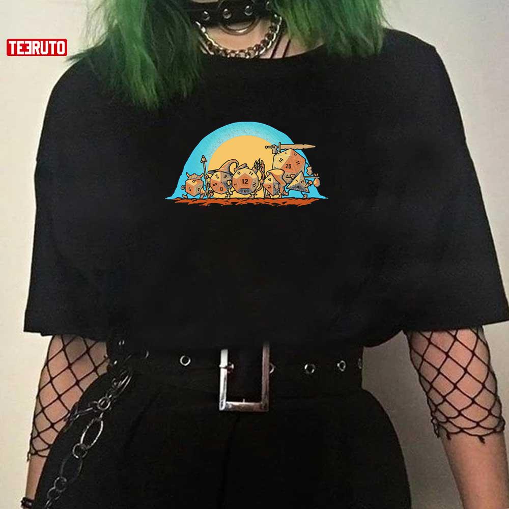 The Fellowship Of The Dice D&D Lord Of The Rings Unisex T-Shirt