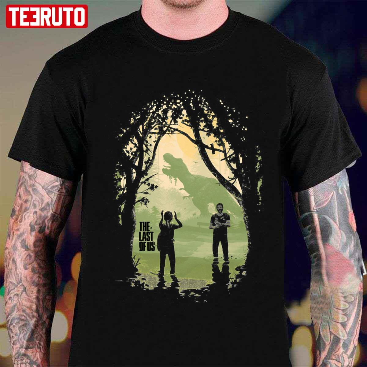The Forest The Last Of Us Joel And Ellie Family Art Unisex T-shirt