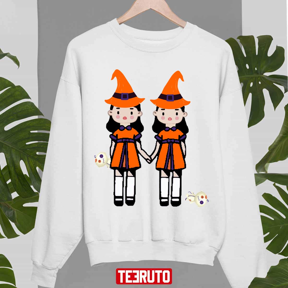 The Grady Twin Witches With Toys Halloween Unisex Sweatshirt