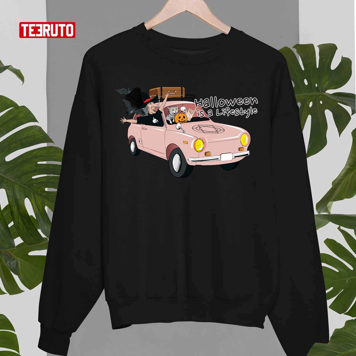 The Happy Witch Is Taking The Minions On A Road Trip Halloween Is A Lifestyle Unisex Sweatshirt
