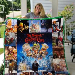 The Muppet Christmas Carol Poster Quilt Blanket