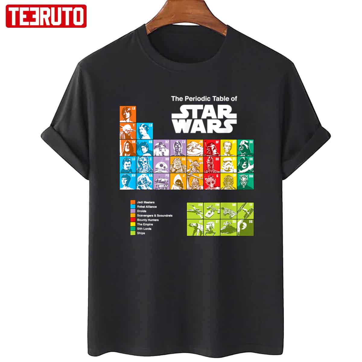 The Periodic Table Of Star Wars Unisex T-Shirt