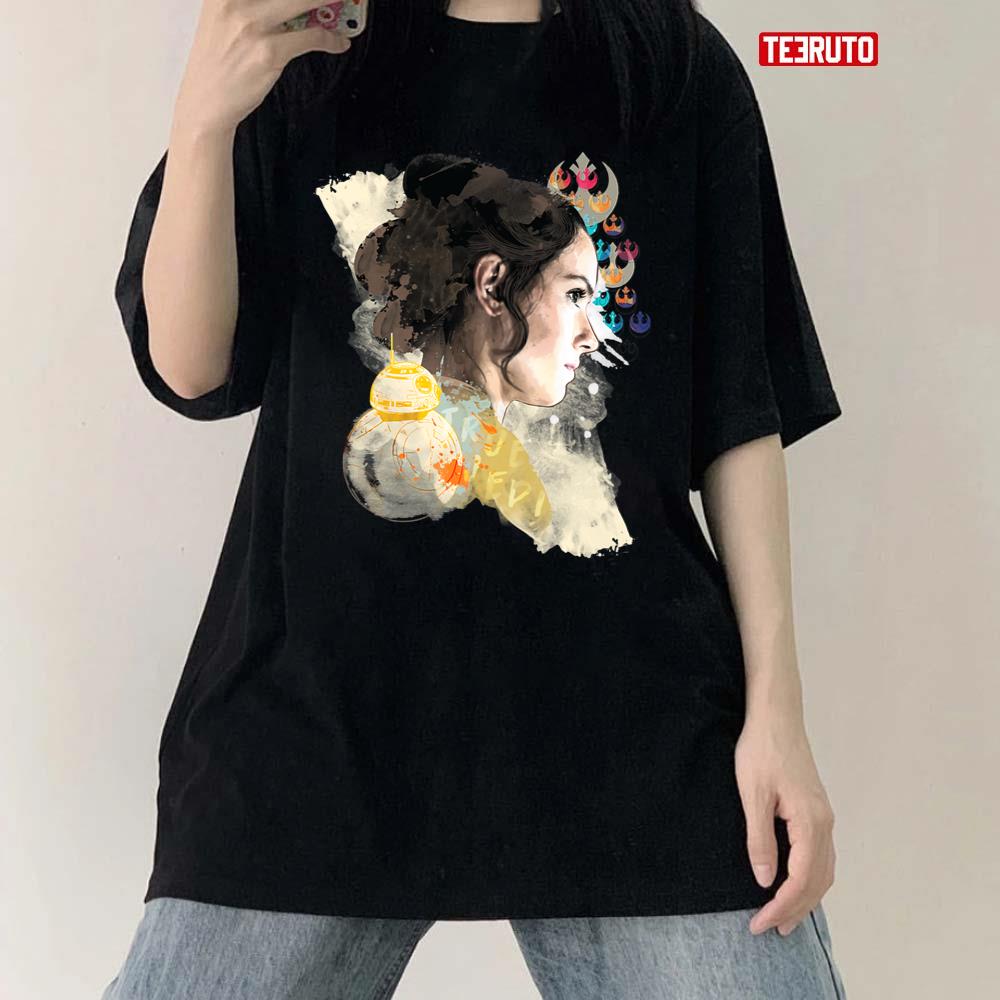 The Rise Of Collage Rey Star Wars Illustration Unisex T-Shirt