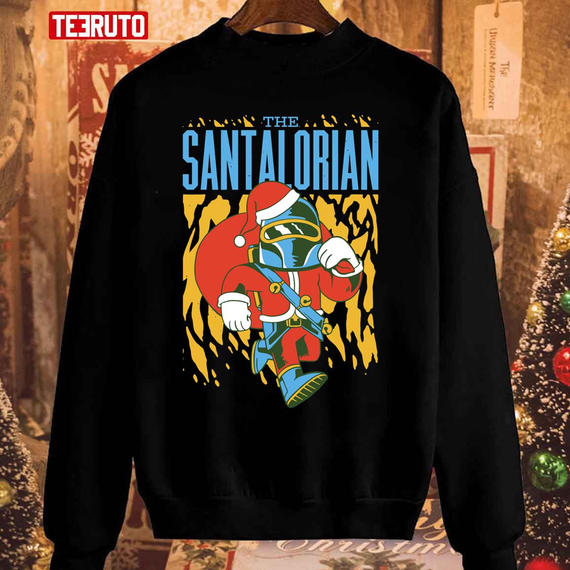 The Santalorian Star Wars The Mandalorian Christmas Unisex Sweatshirt