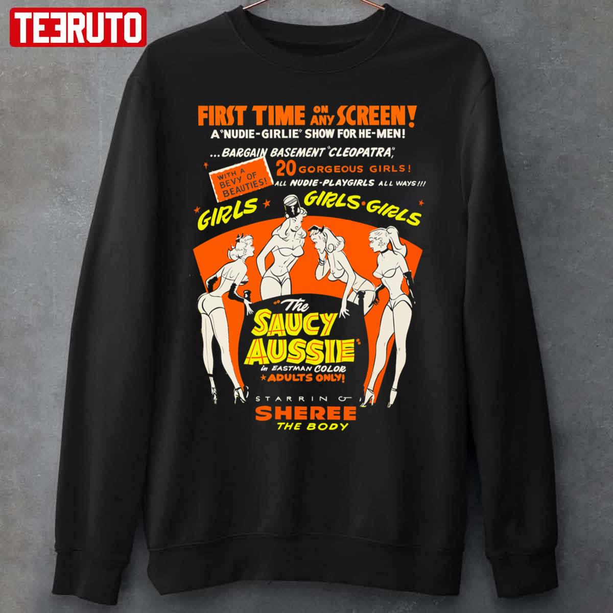 The Saucy Aussie Starring Sheree The Body Unisex Sweatshirt