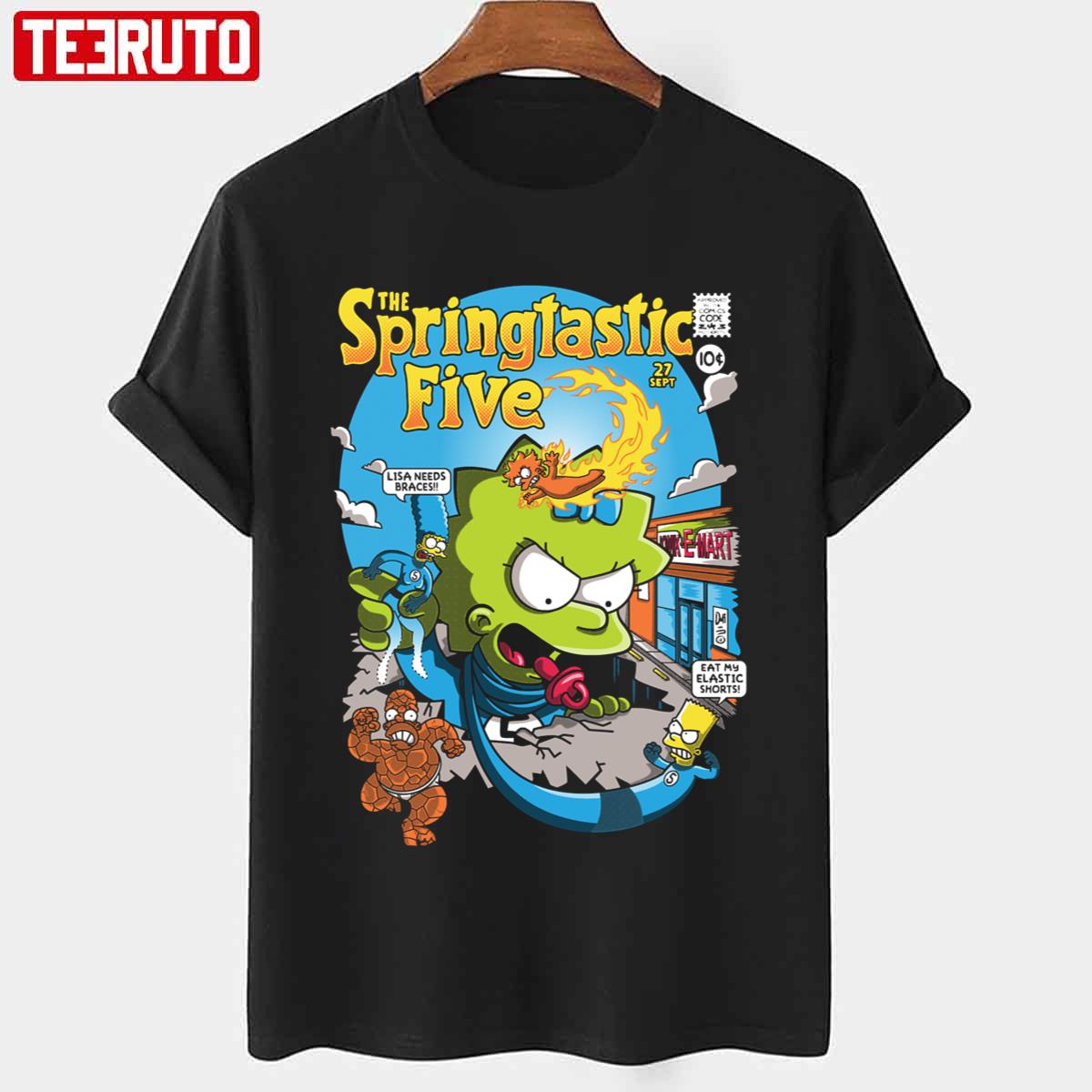 The Springtastic Five The Simpsons Unisex T-shirt