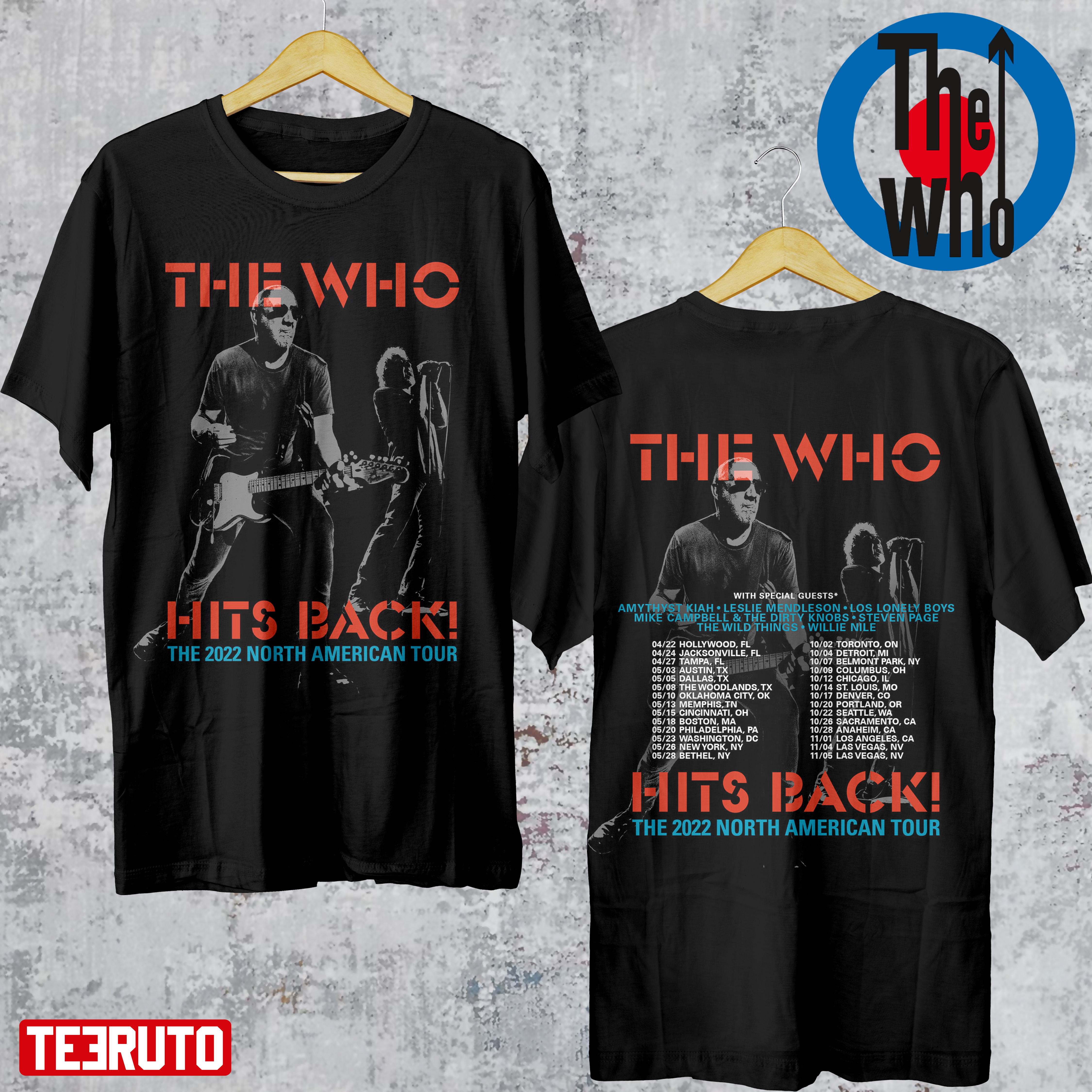 The Who Hits Back The 2022 North American Tour Unisex T-Shirt