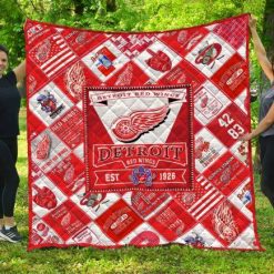 The Wings Detroit Red Wings Quilt Blanket