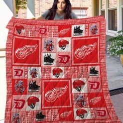 The Wings Detroit Red Wings Quilt Blanket