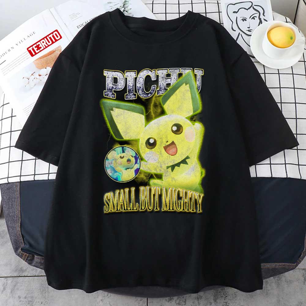 Tiny Thunder Power Pichu Small But Mighty Pika Pika VIntage Unisex T-shirt