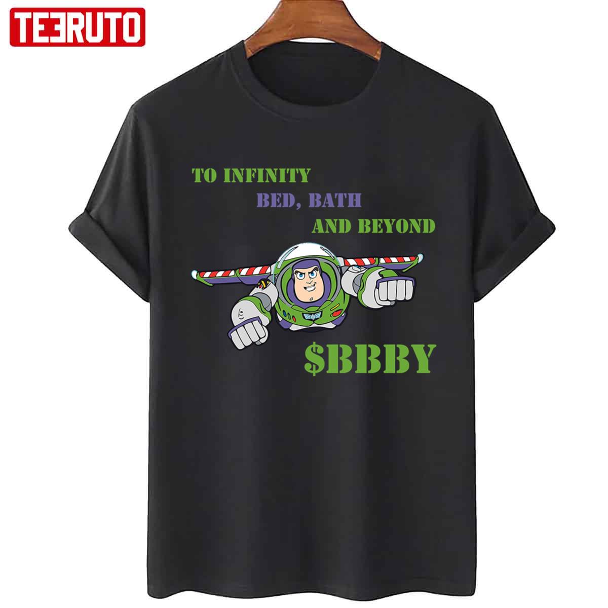 To Infinity Bed Bath And Beyond BBBY Lightyear Unisex T-Shirt