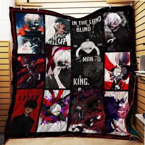 Tokyo Ghoul Japanese Anime Quilt Blanket