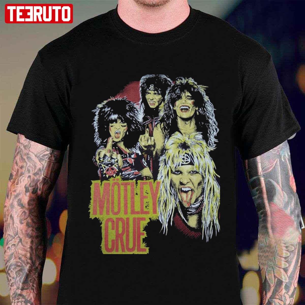 Tommy Nicki Mick Vince Motley Crue Vintage Unisex T-Shirt