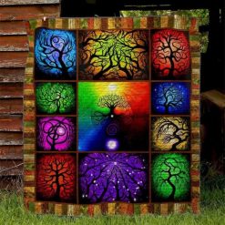 Tree Of Life Shadow Quilt Blanket