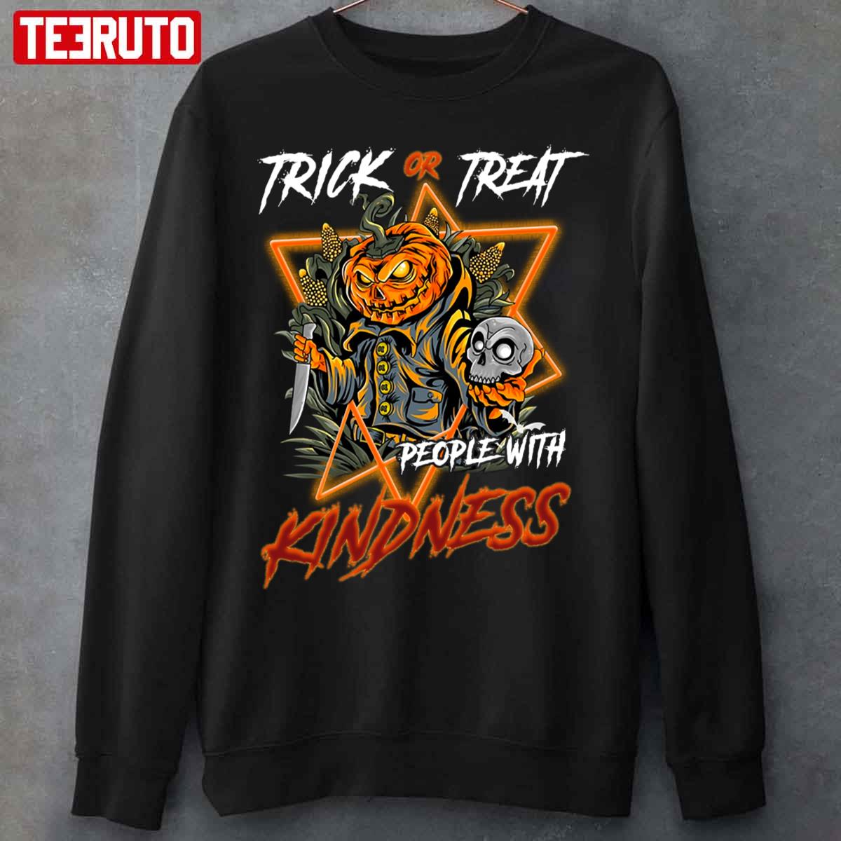 Trick Or Treat People With Kindness Halloween Unisex Sweatshirt