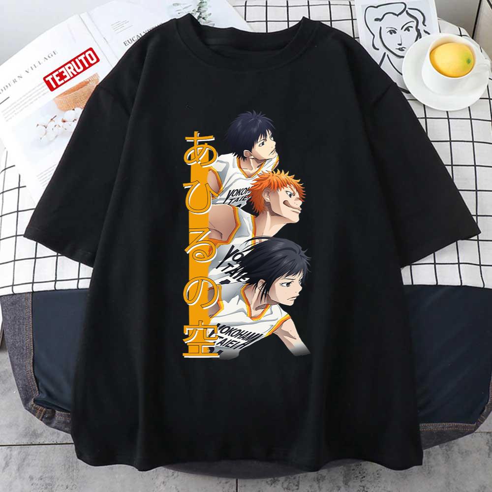 Triple Team Ahiru No Sora Anime Unisex T-Shirt