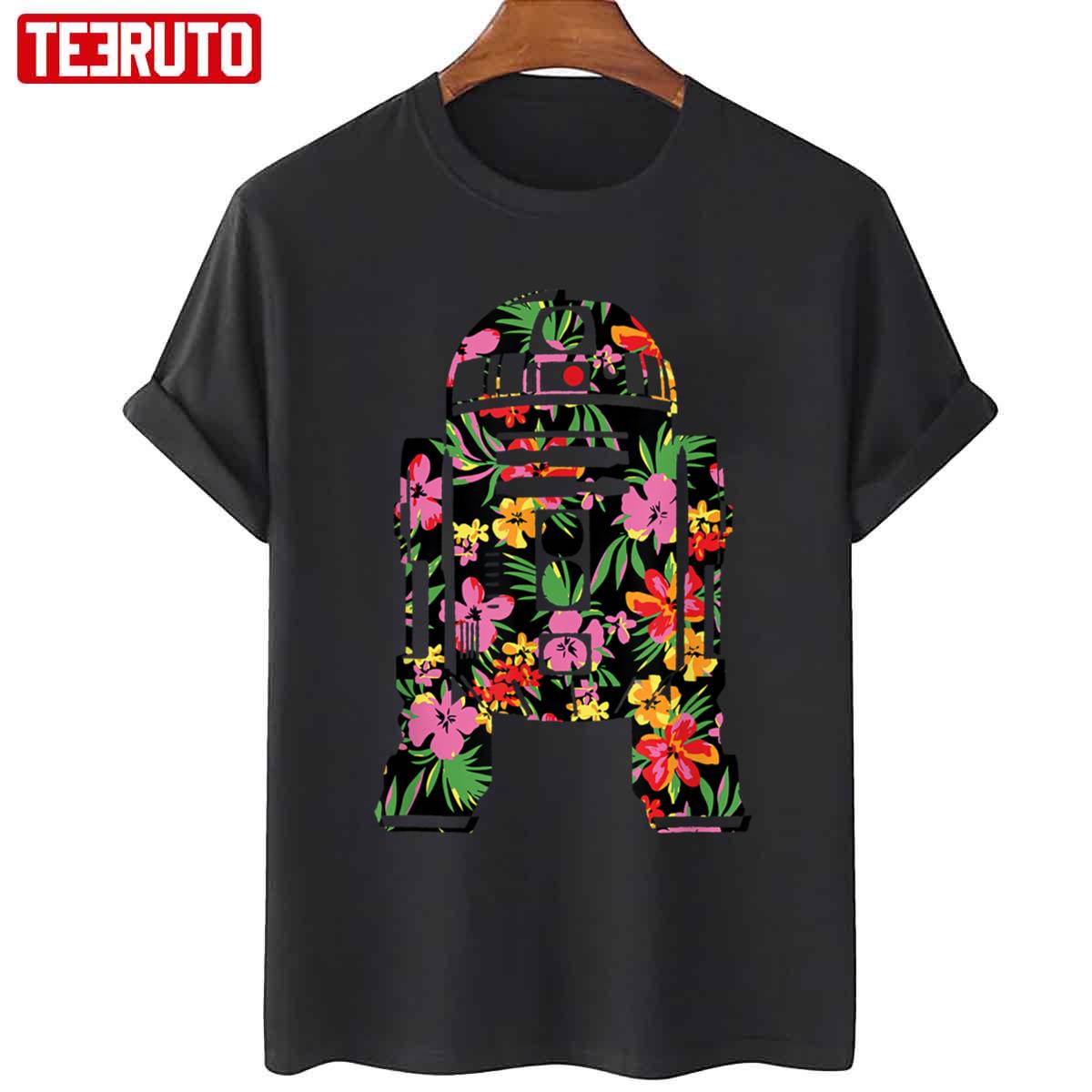 Tropical Floral R2-D2 Star Wars Droid Unisex T-Shirt