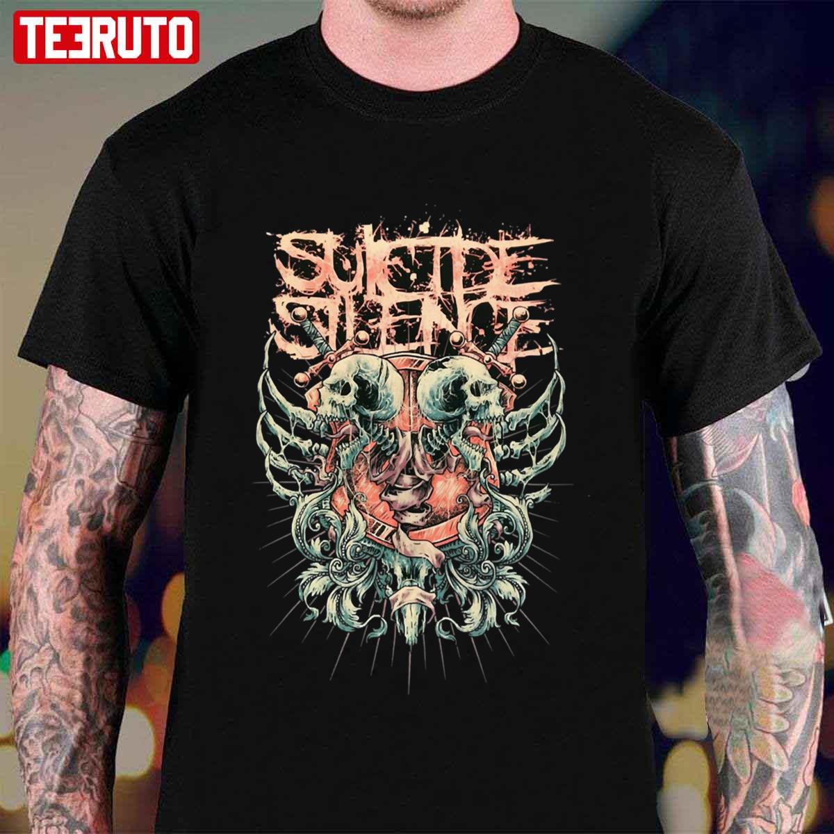 Two Skeletons Suicide Silence Unisex T-shirt