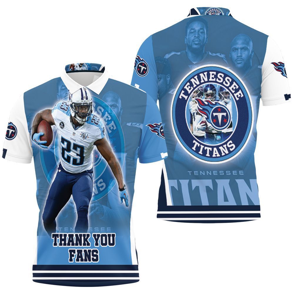 Tye Smith 23 Super Bowl 2021 Tennessee Titans Afc South Division Champions 3d Polo Shirt Jersey All Over Print Shirt 3d T-shirt