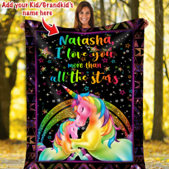 Unicron I Love You More Than All The Stars Personalized Quilt Blanket