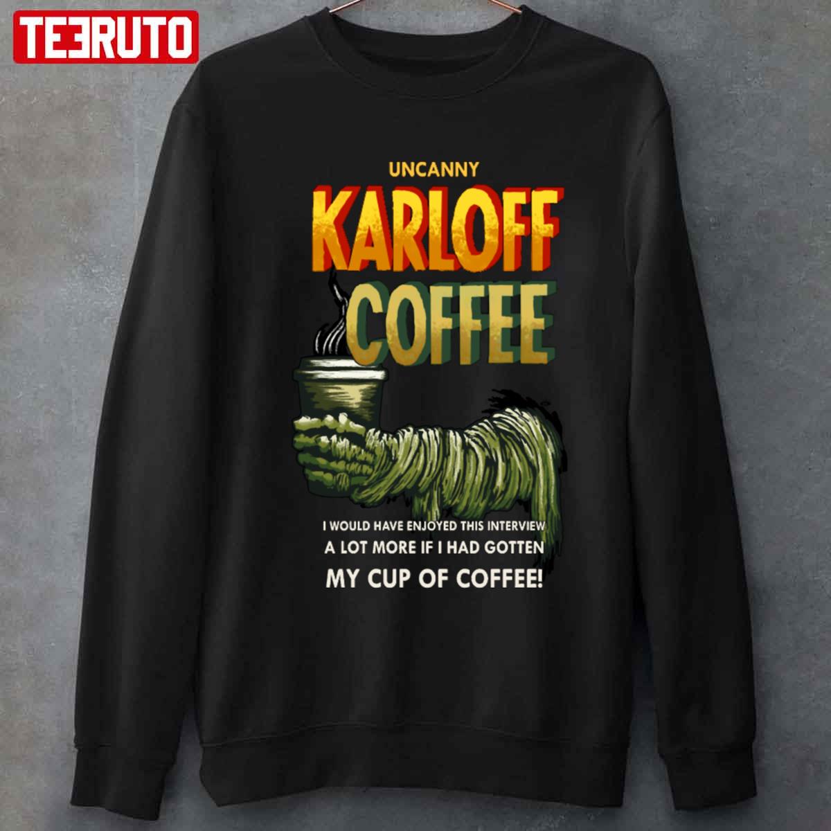 Universal Monsters Karloff Coffee Halloween Unisex Sweatshirt