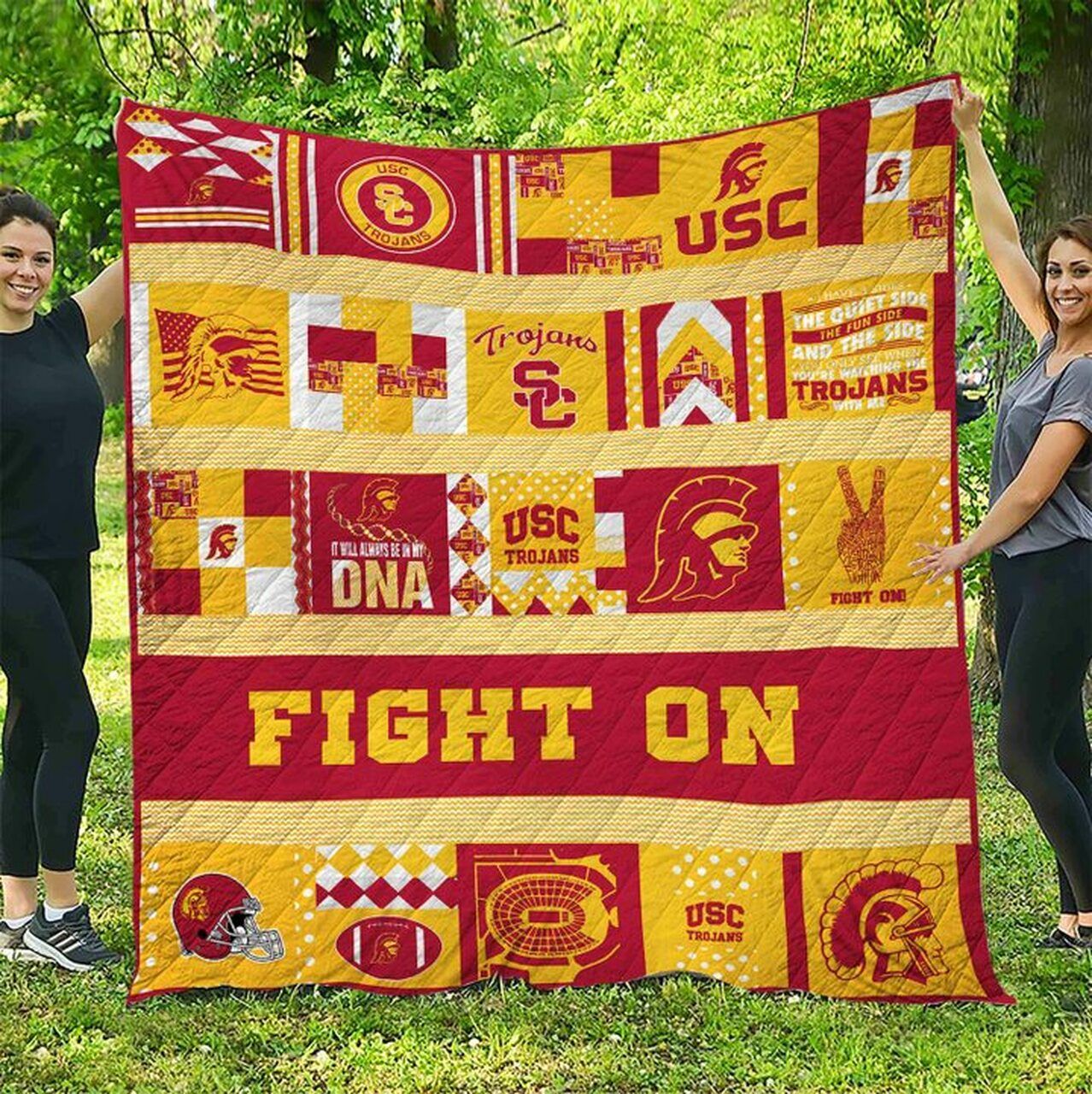 Usc Trojans Ncaa Quilt Blanket
