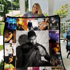 Usher Singer Albums Quilt Blanket