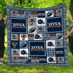 Utsa Roadrunners Combined Ncaa Quilt Blanket