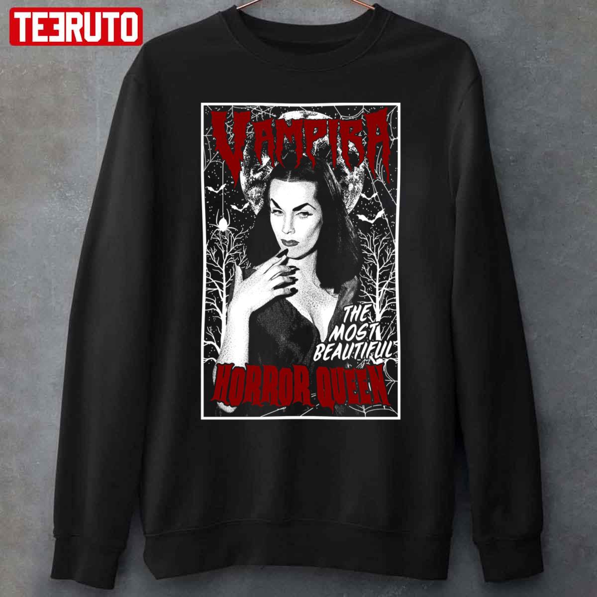 Vampira The Most Beautiful Horror Queen Unisex Sweatshirt