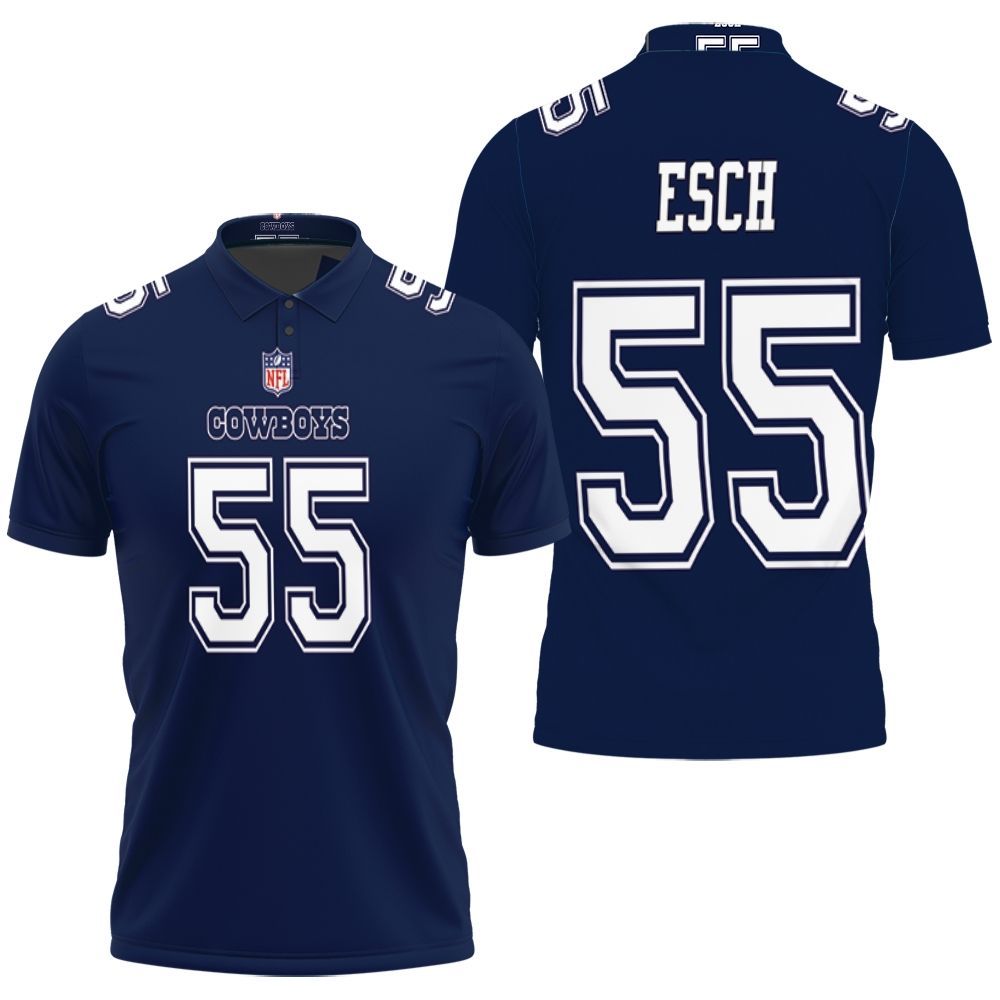 Vander Esch #55 Dallas Cowboys Leighton Great Player Nfl American Football Game Navy 2019 Jersey Style Gift For Cowboys Fans Polo Shirt