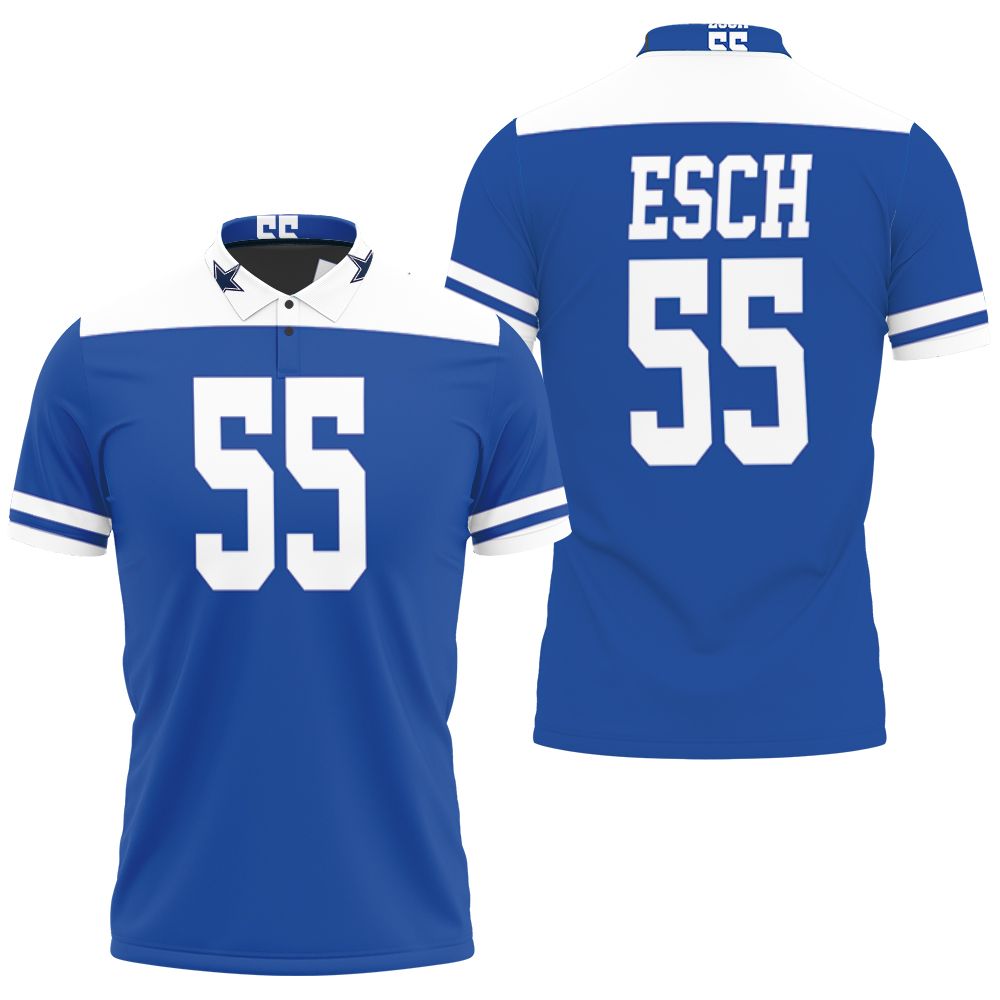 Vander Esch #55 Dallas Cowboys Leighton Nfl American Football Dak Royal Rivalry Throwback 3d Designed Allover Gift For Cowboys Fans Polo Shirt