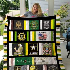 Veteran Soldier Us Army For Life Quilt Blanket