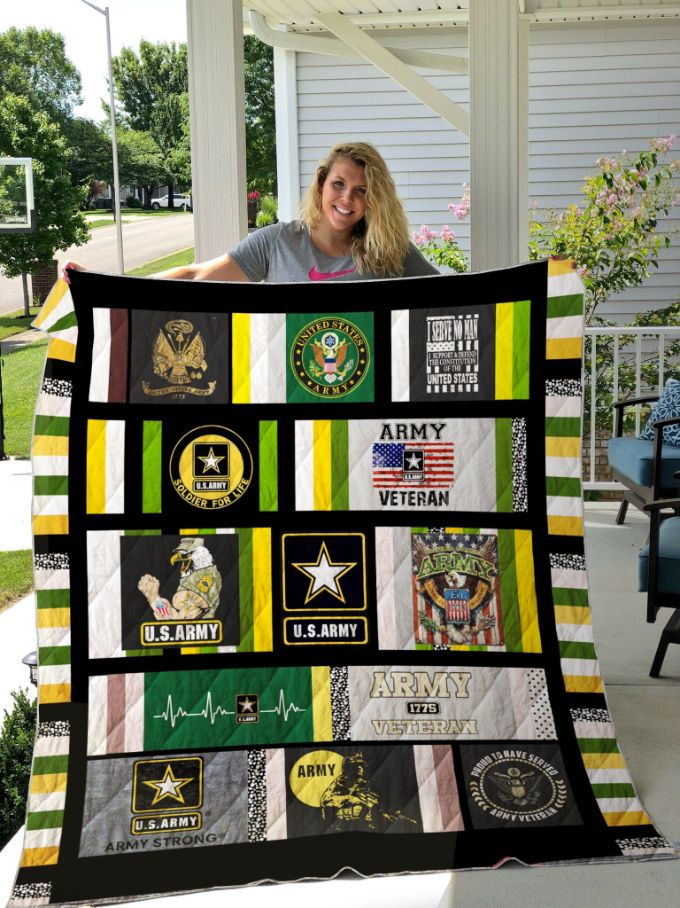 Veteran Soldier Us Army For Life Quilt Blanket Teeruto