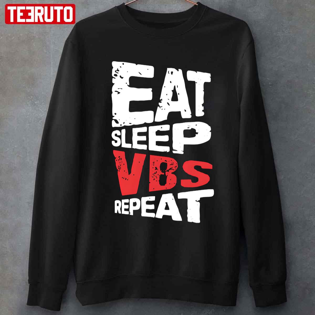Vintage Eat Sleep VBS Repeat Unisex Sweatshirt