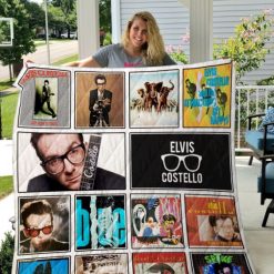 Vintage Elvis Costel Quilt Blanket
