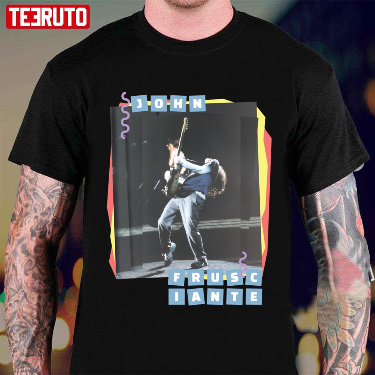 Vintage Guitarist John Frusciante Illustration Unisex T-shirt