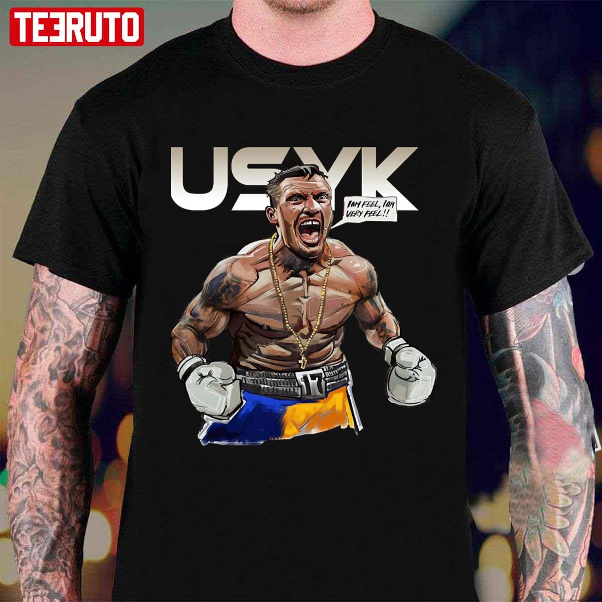 Vintage Oleksandr Usyk I Am Very Feel Heavyweight Champ Fanart Unisex T-shirt