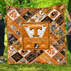 Volunteers Est 1794 Tennessee Ncaa Quilt Blanket