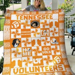 Volunteers Tennessee Ncaa Quilt Blanket