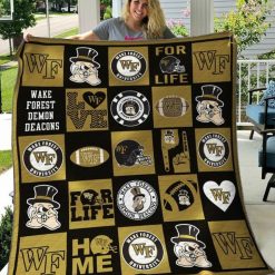 Wake Forest Demon Deacons Ncaa Quilt Blanket