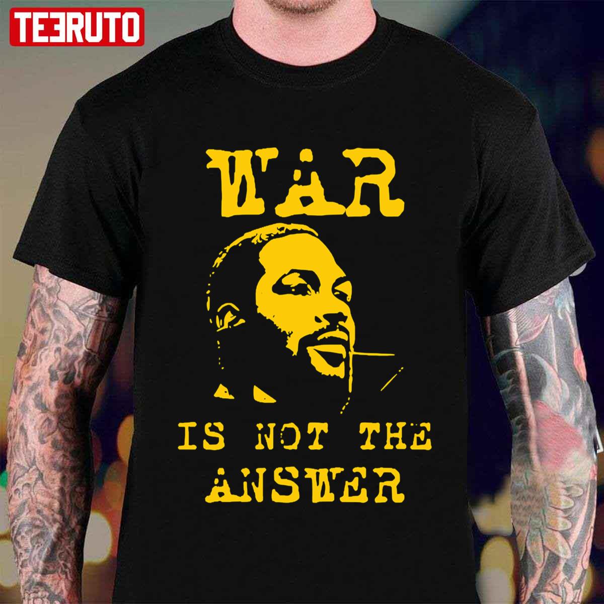 War Is Not The Answer Vintage Marvin Gaye Unisex T-Shirt - Teeruto