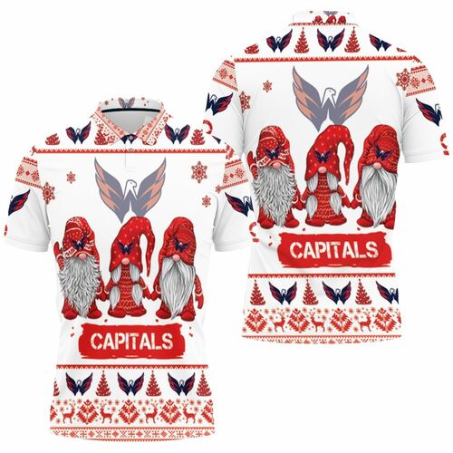 Washington Capitals Christmas Gnomes Ugly Sweatshirt Christmas 3d Polo Shirt Model A31468 All Over Print Shirt 3d T-shirt