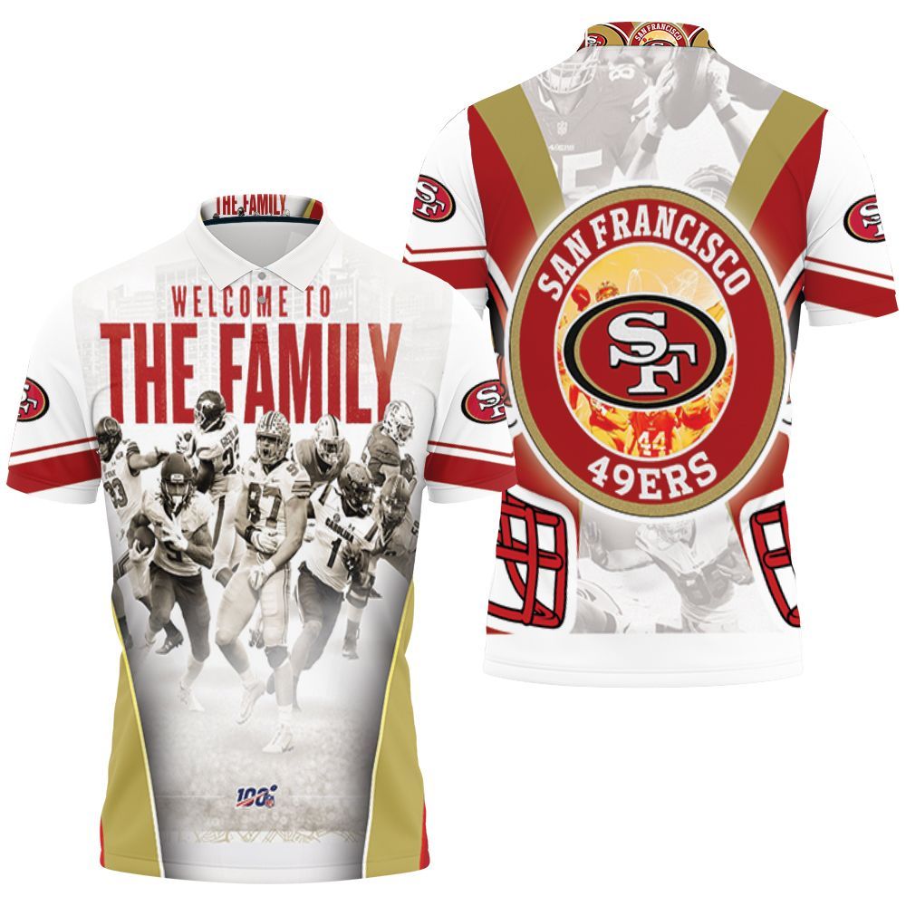 Welcome To The Family San Francisco 49ers Nfc West Division Super Bowl 2021 Polo Shirt All Over Print Shirt 3d T-shirt