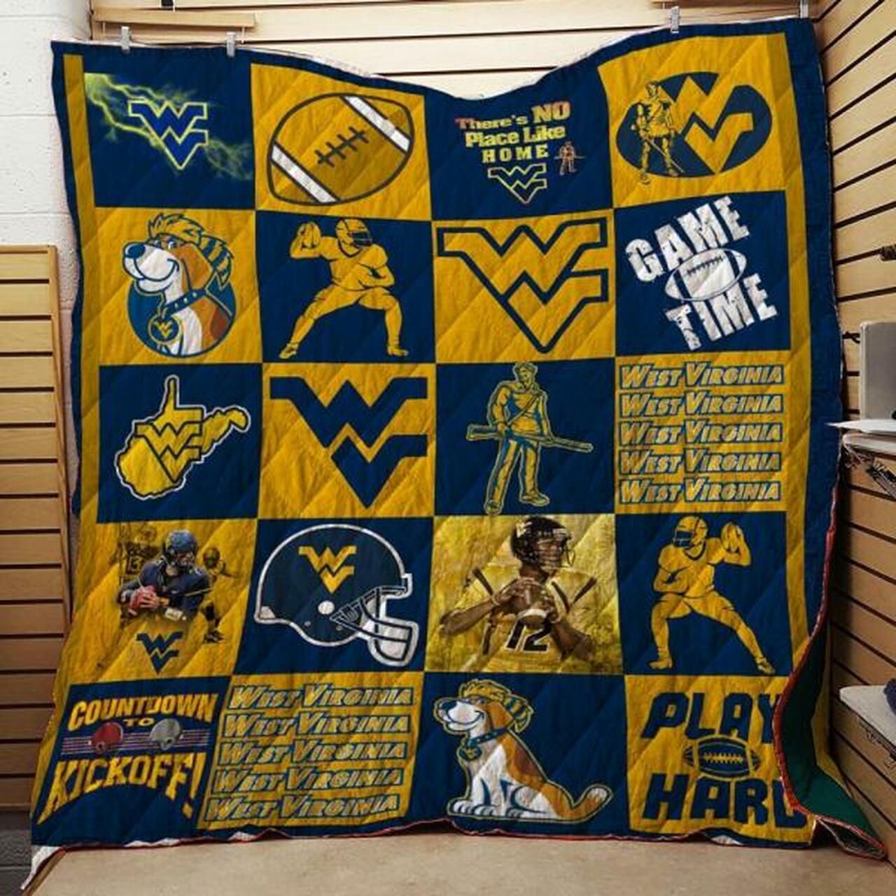 West Virginia Mountaineers Ncaa Quilt Blanket