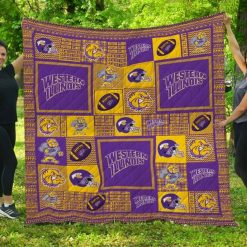 Western Illinois Leathernecks Ncaa Quilt Blanket